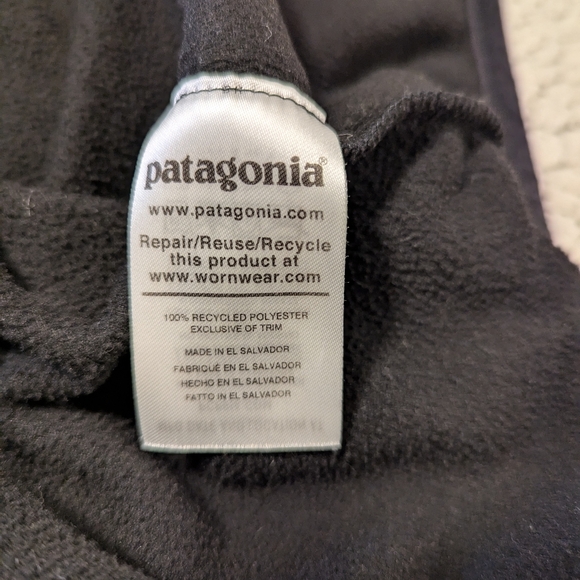 Patagonia Micro D Snap T Fleece Pullover  Black Size M - Picture 11 of 14